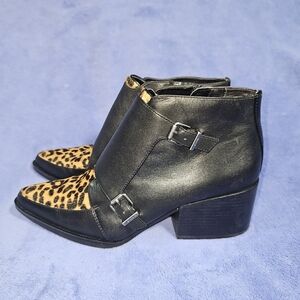 Circus by Sam Edelman Leather Reese Booties sz 8.5